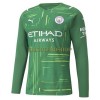 Original Fußballtrikot Manchester City Auswärtstrikot Torwart 2021-22 Langarm Für Herren